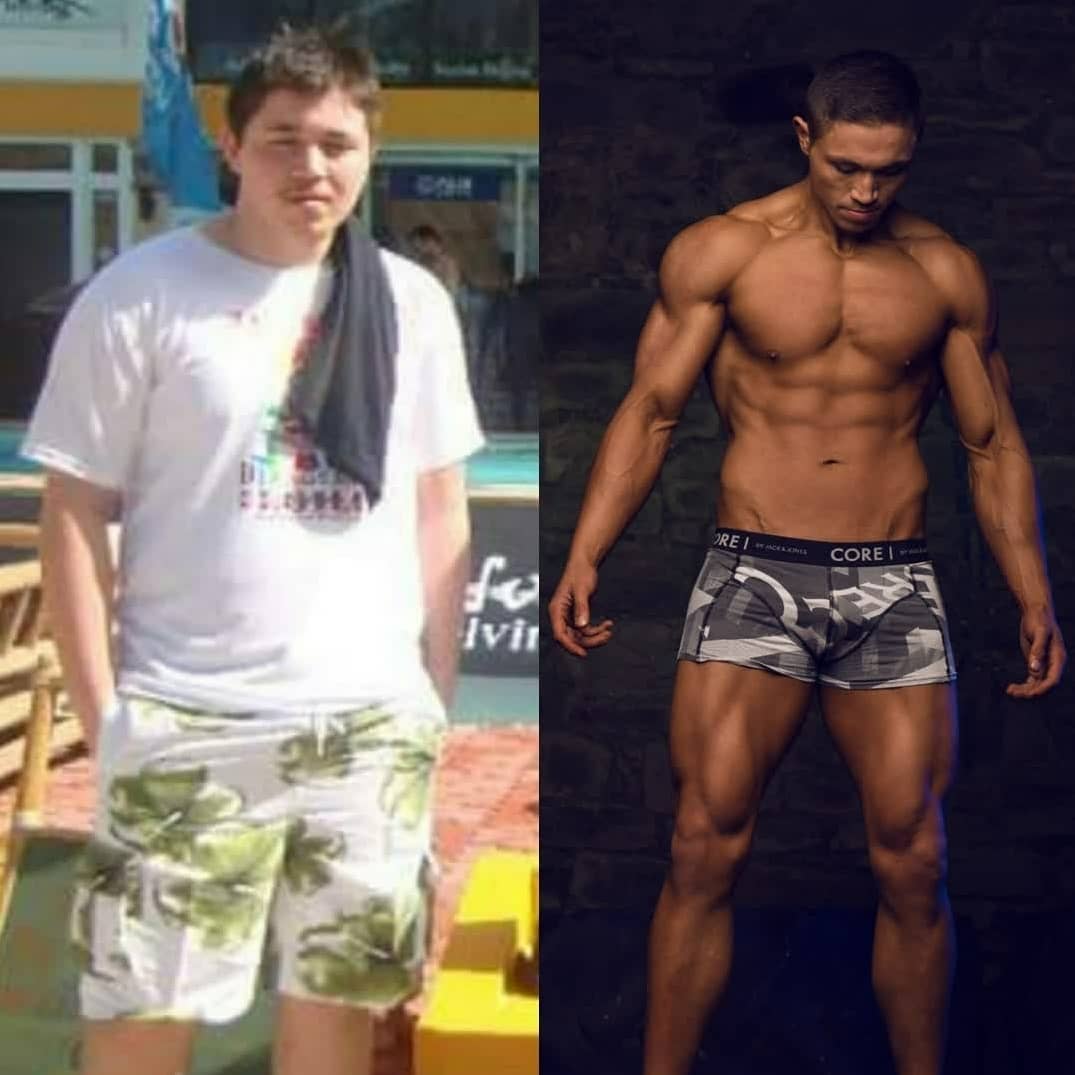 Rob's transformation, from 150 kilos to his photoshoot