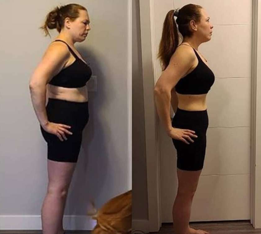 Jenna, before and after transformation